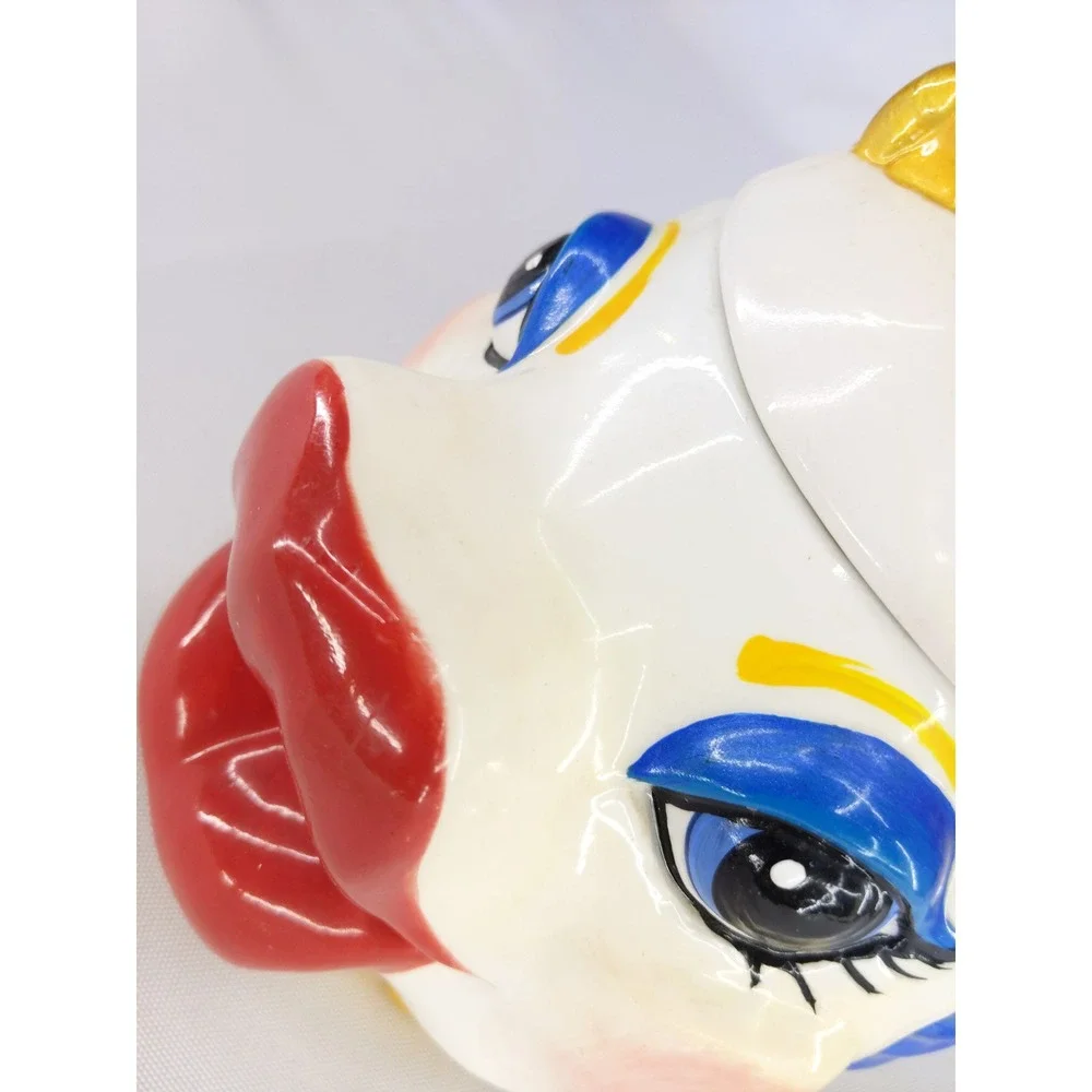 Katherine's Collection Kissing Fish Jar Blue Whimsical Ceramic Lidded Canister